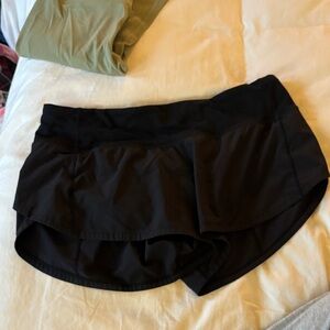 lululemon Black speed up Shorts